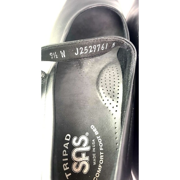 SAS womens mary janes w/buckle 9.5W Tripod Comfort footbed retail #175 classic - Picture 7 of 8